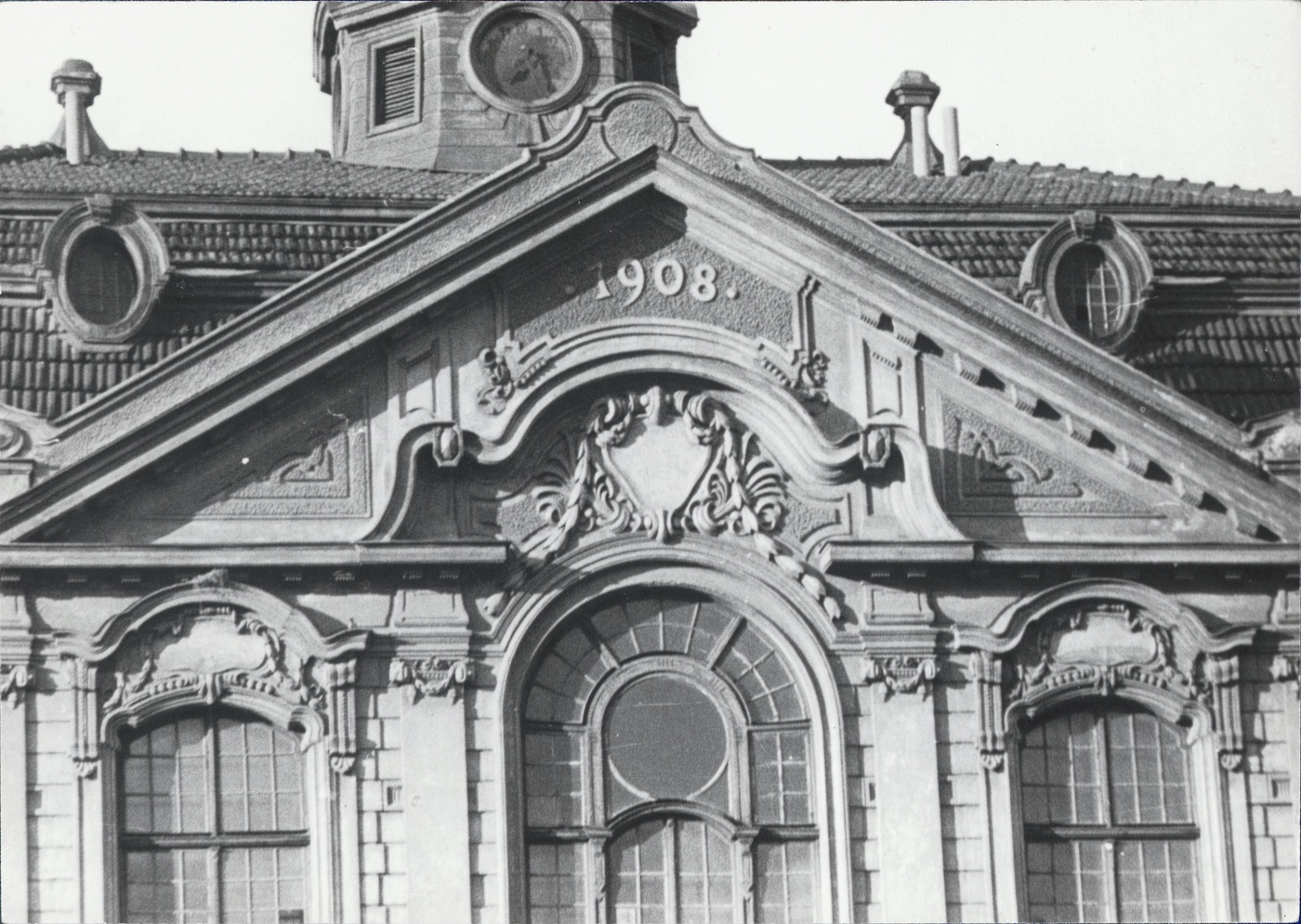 Detail štukové výzdoby městské radnice