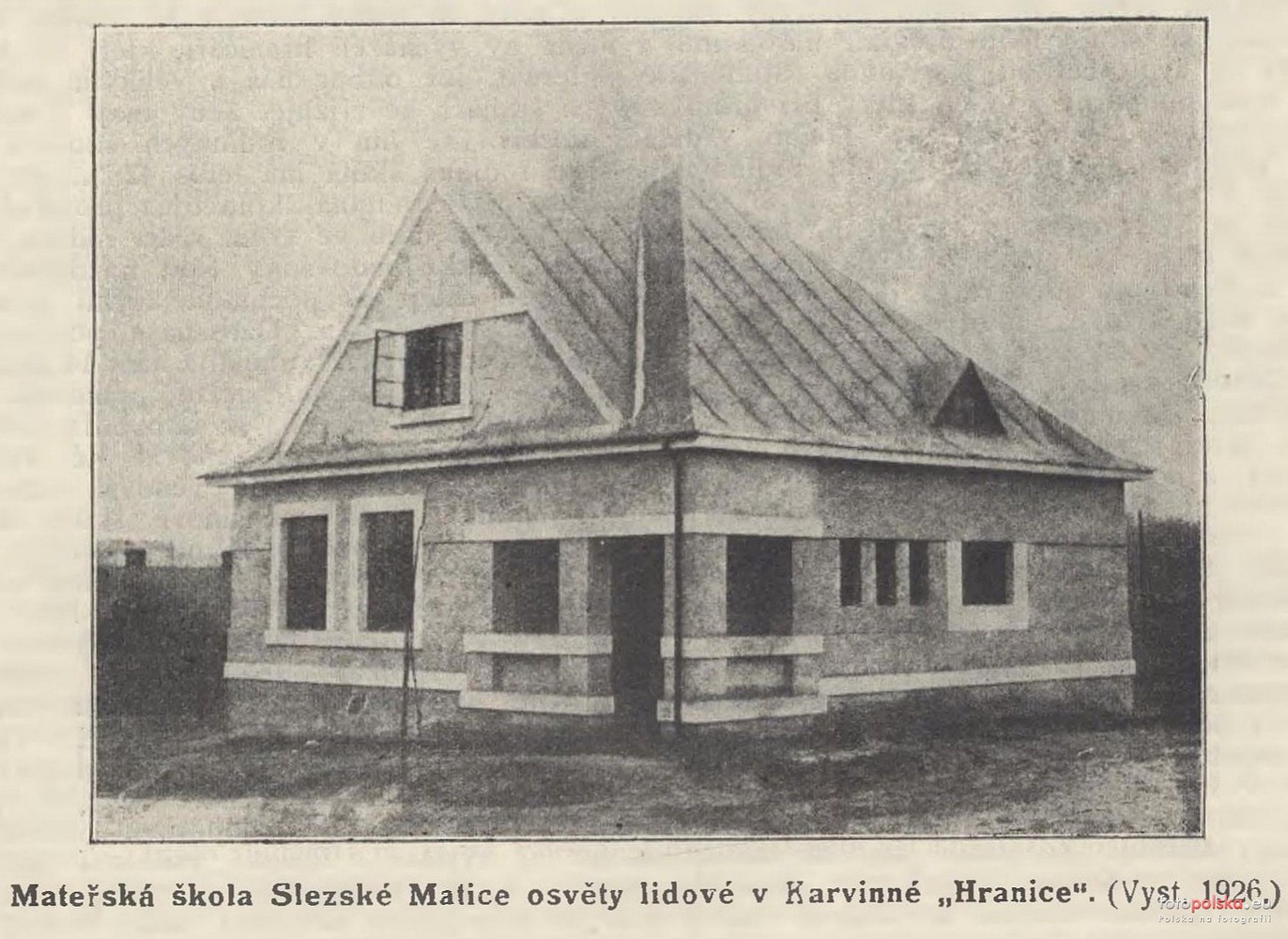 Budova III. Mateřské školy v Karviné 2 - Hranicích, čp. 1566 (Zdroj: fotopolska.eu, odkaz = klik na obrázek)