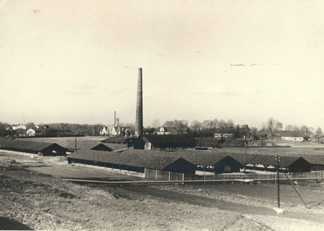 Cihelna Báňské a hutní společnosti. Strojovna byla dána do provozu v roce 1908. (Fotografie neznámého autora z třicátých let 20. století, Státní okresní archiv Karviná, 757)