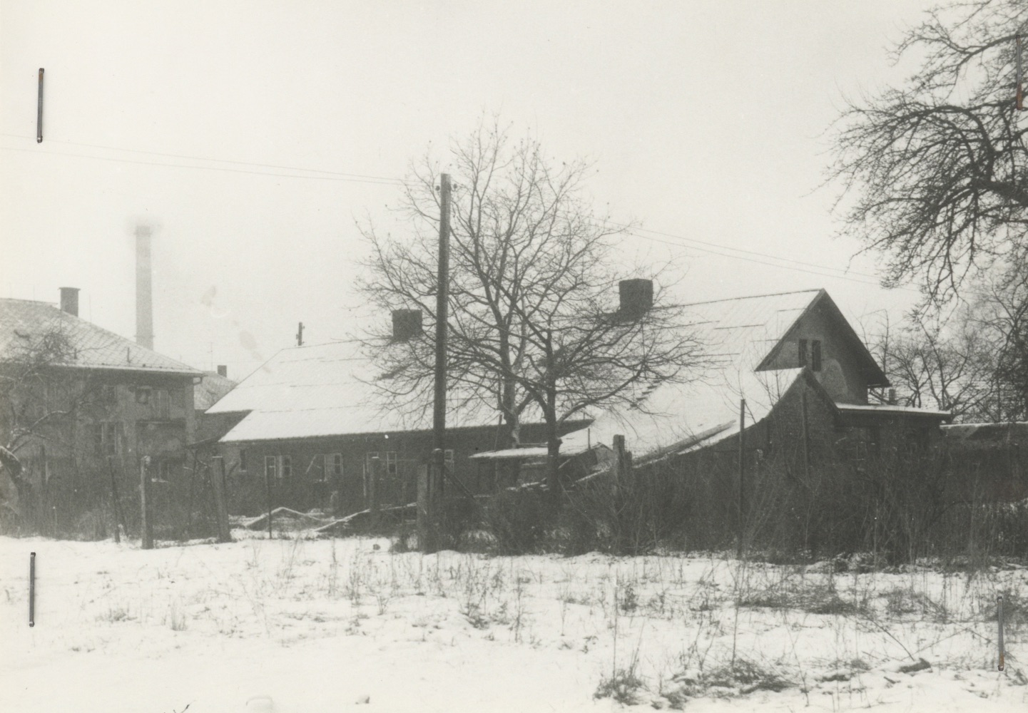 Dům čp. 191 na snímku z roku 1983. Vlevo část domu čp. 1658.