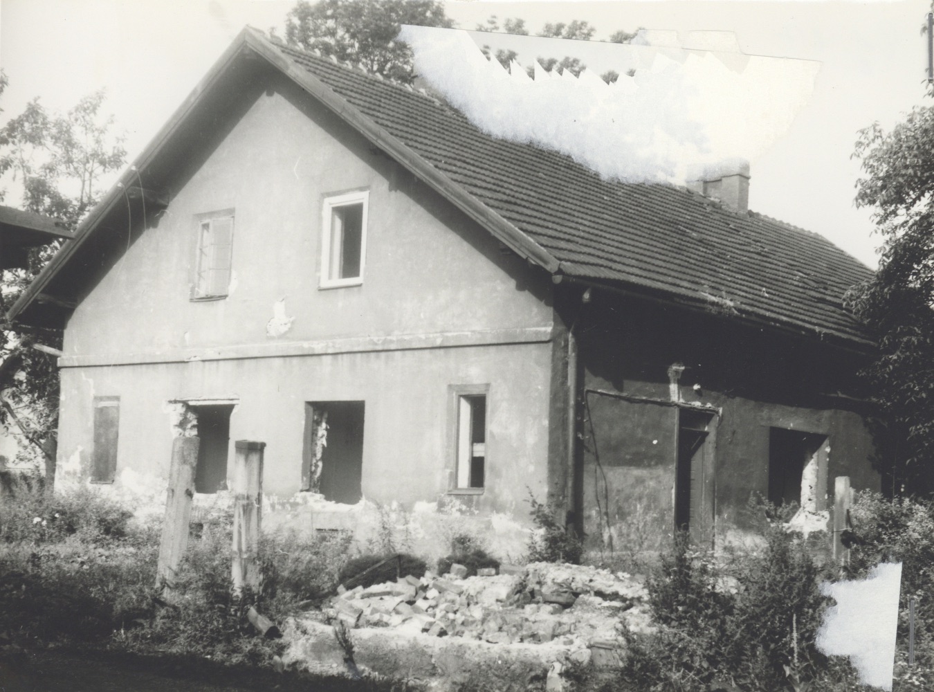 Dům čp. 217 na snímku z roku 1982