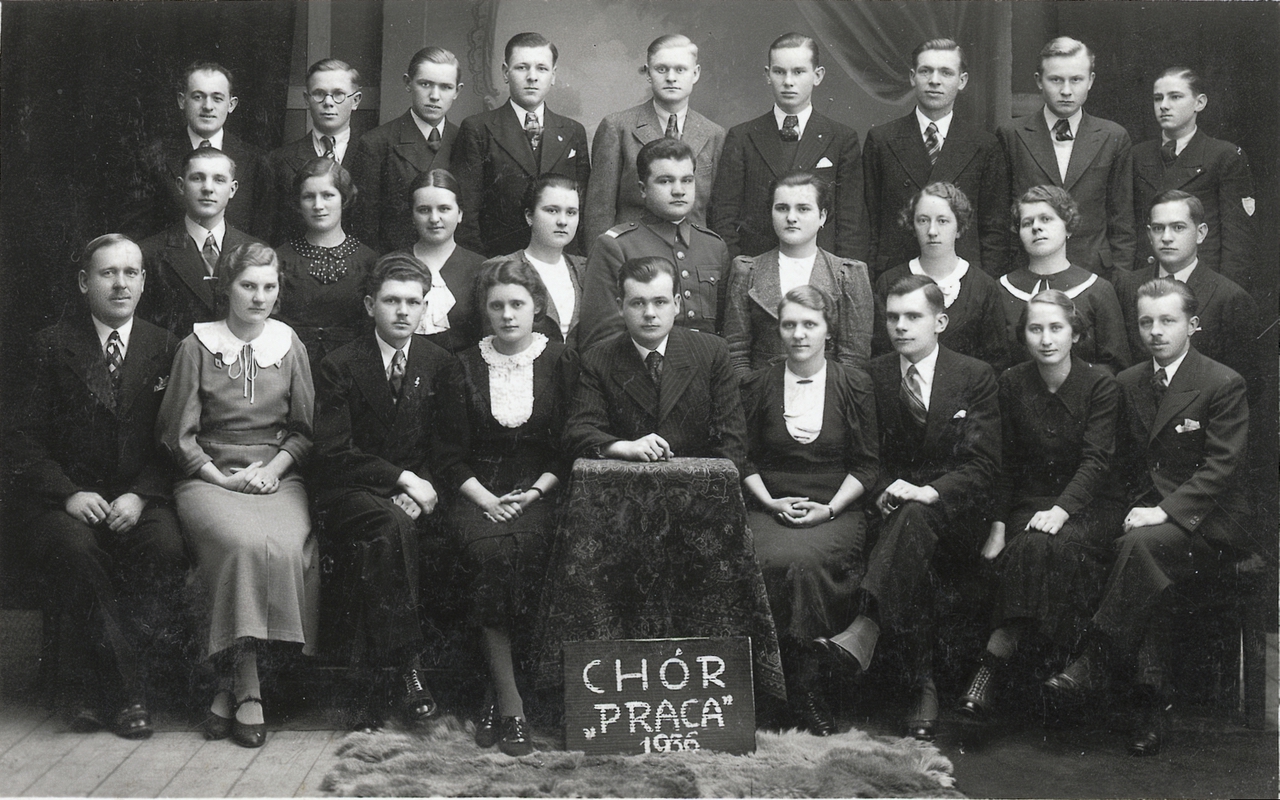 Pěvecký sbor spolku katolických dělníků - Praca, v roce 1936