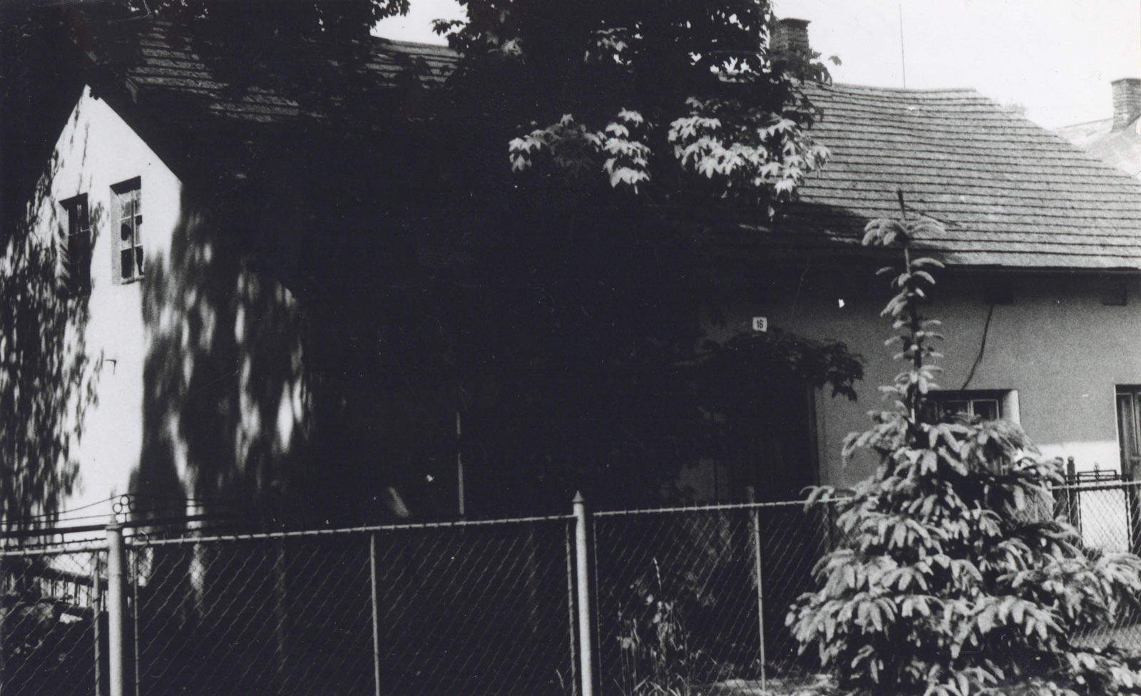 Dům čp. 185 v Lipinách na snímku z 2.10.1985 (Sbírka Józefa Chmiela)