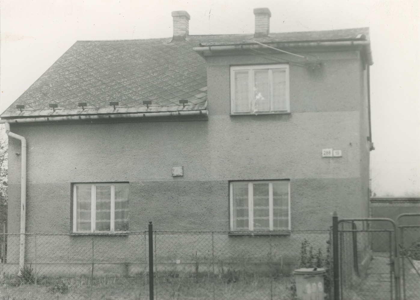 Dům čp. 288 na snímku z 26.12.1988 (Sbírka Józefa Chmiela)
