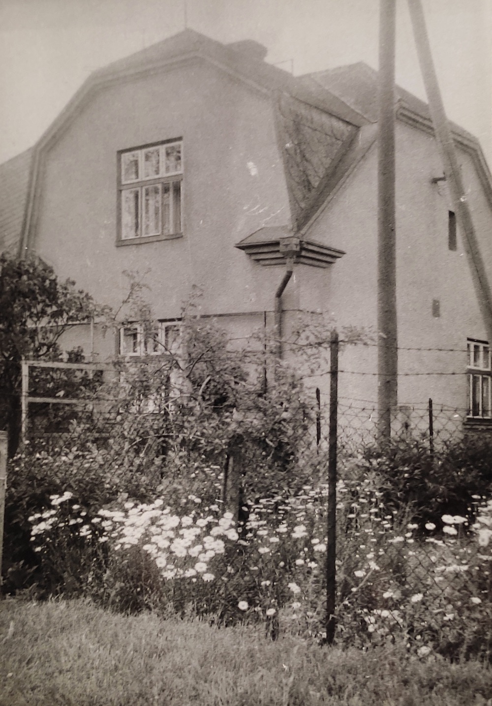 Dvougenerační dům čp. 379 v Lipinách, který postavili v roce 1931 Gustav a Emílie Farníkovi (S laskavým svolením p. Jany Szwedové, ze soukromé sbírky)