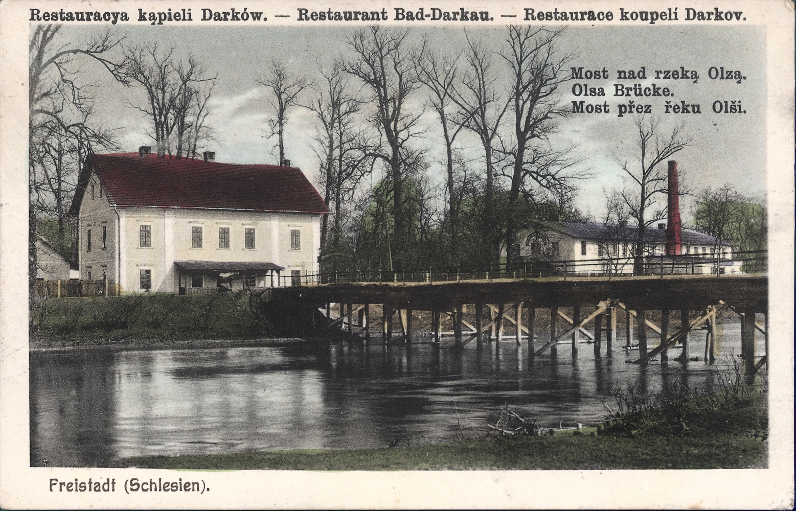 Dům čp. 48: původní ředitelství Lázní DARKOV (později Restaurace U Wassermona)