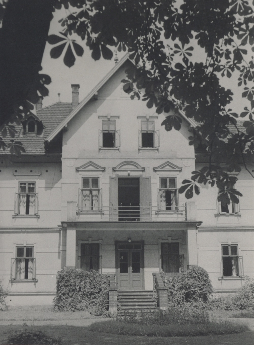 Lázeňský dům Vila Henrietta / Jindřiška (postaven v roce 1880) ve své původní podobě. V roce 1958 byl zcela přestavěn a přejmenován na pavilon Jiřina (čp. 499)