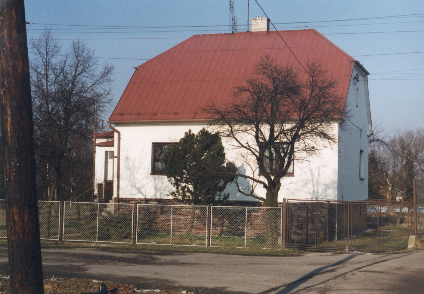 Dům čp. 514 na snímku z 13.1.2000 (Sbírka Józefa Chmiela)
