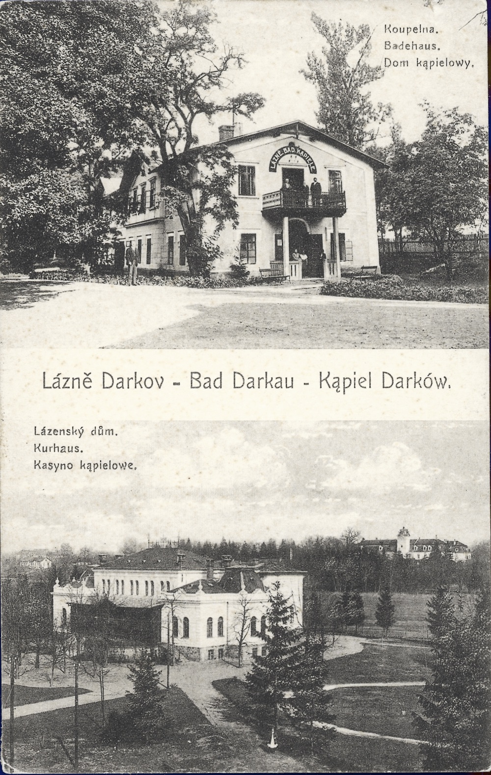 Budova prvního lázeňského domu, pojmenovaného Nové lázně (dnes: Staré lázně), čp. 55