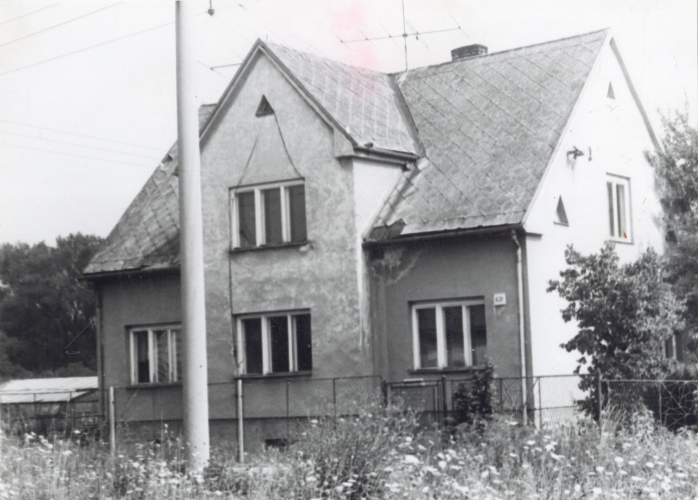 Dům čp. 631 na snímku z 5.8.1992 (Sbírka Józefa Chmiela)