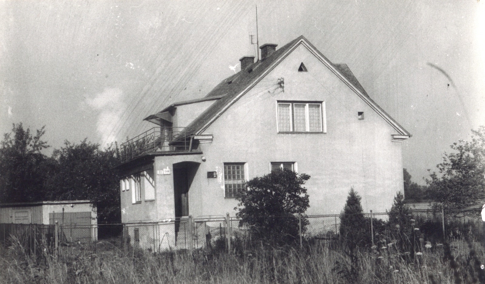 Dům čp. 644 v Lipinách na snímku z 3.10.1983 (Sbírka Józefa Chmiela)