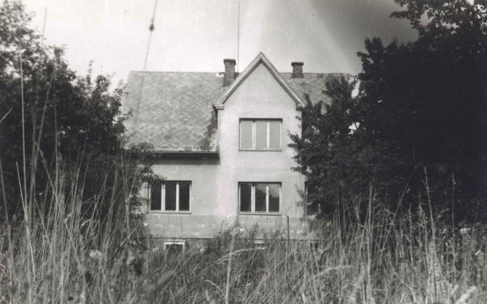 Dům čp. 648 v Lipinách na snímku z 4.10.1986 (Sbírka Józefa Chmiela)