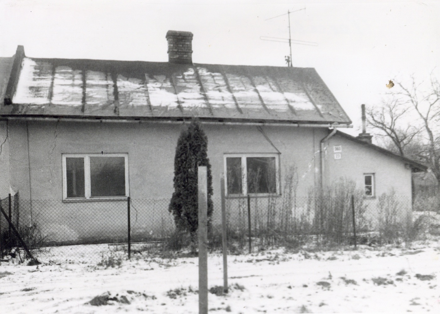 Dům čp. 360 na snímku z 4.12.1988 (Sbírka Józefa Chmiela)