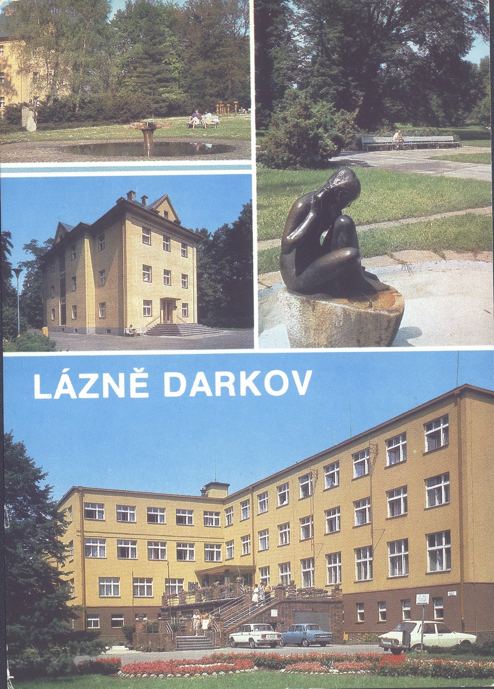 Lázně DARKOV na dobové pohlednici