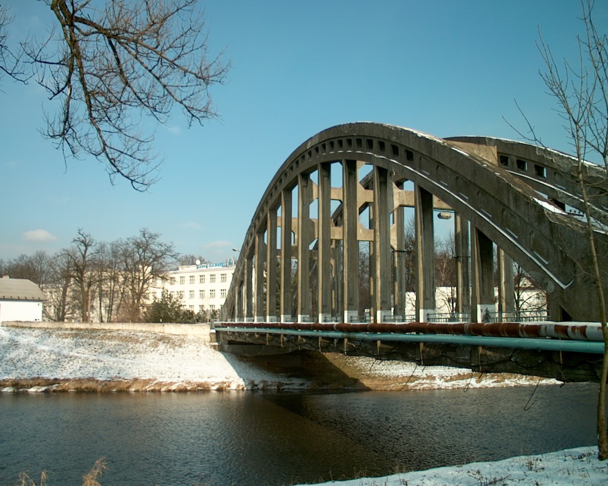 Darkovský most přes řeku Olzu z roku 1925