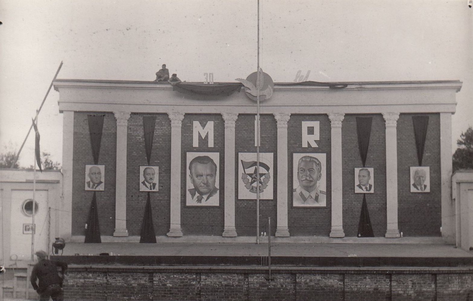 Snímek přírodního amfiteátru v Solci v roce 1950