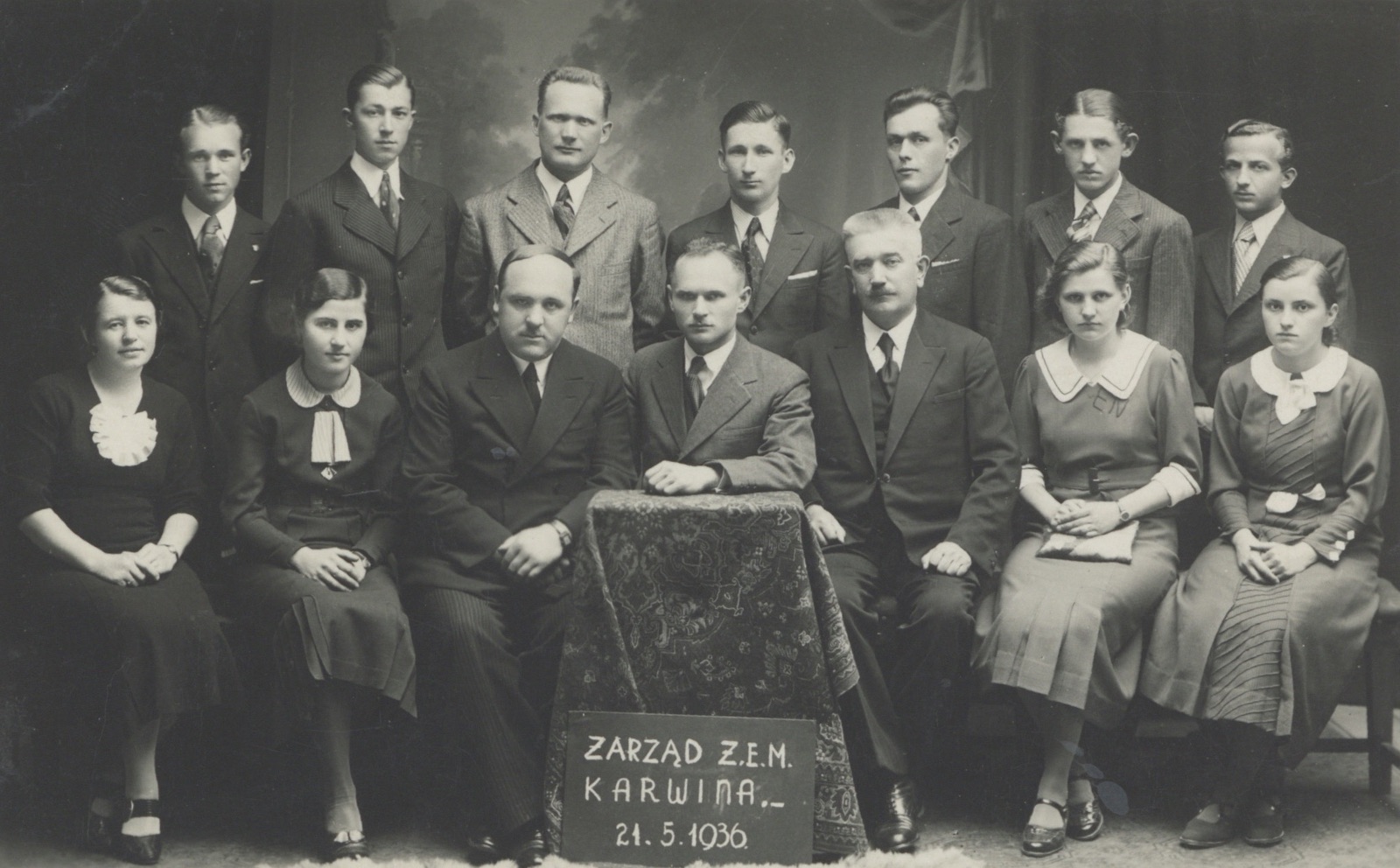 Představitelé Slezské církve evangelické augsburského vyznání v Karvinné v roce 1936