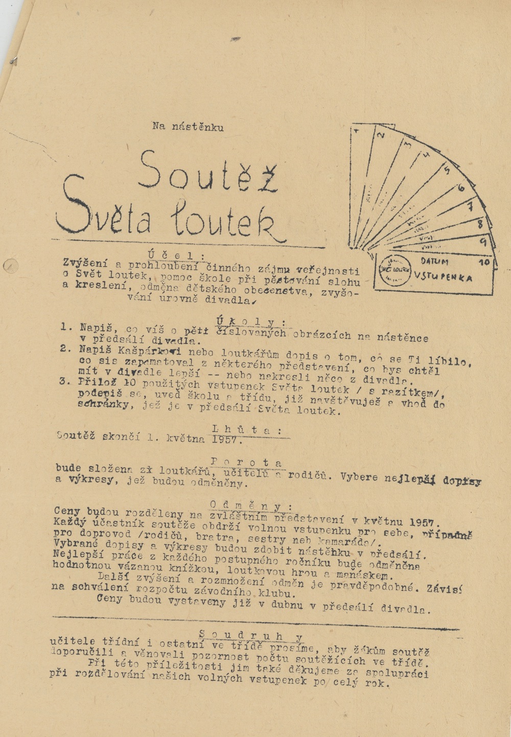 Soutěž divadla Svět loutek (1957)
