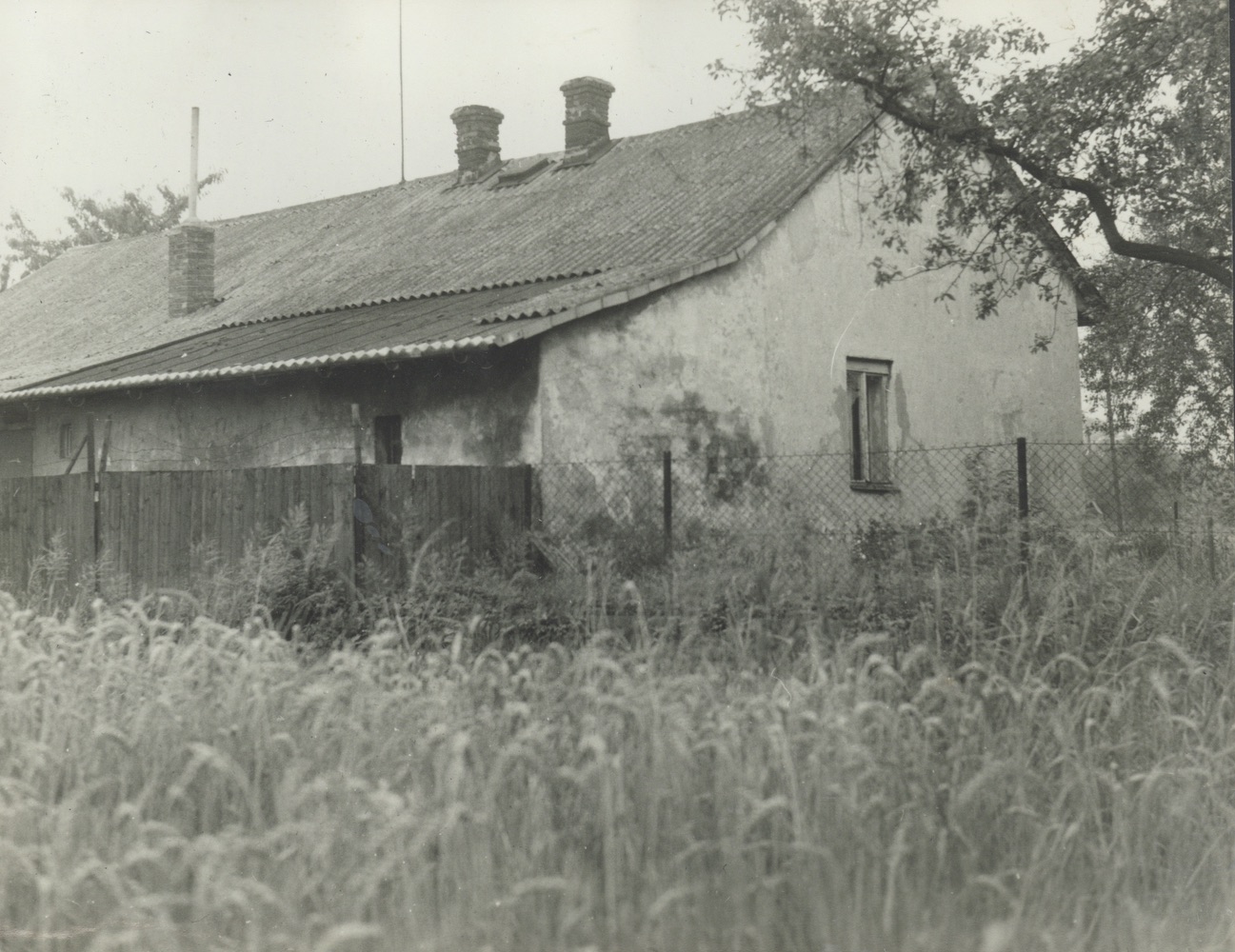 Dům čp. 102 (poslední obyvatelé: Sznapka F.) na snímku z roku 1976