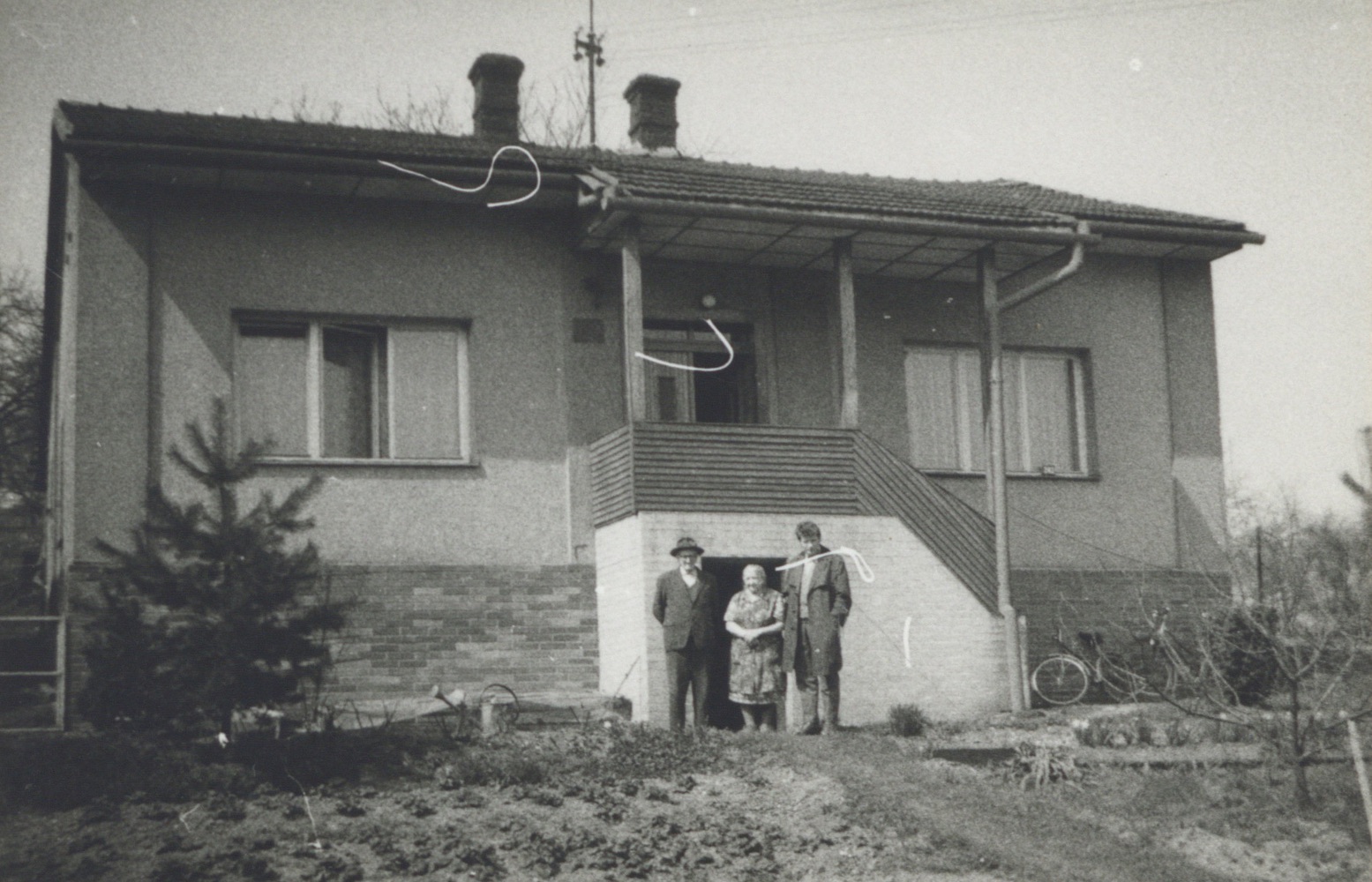Dům čp. 202 (poslední obyvatelé: Rotter K.). S laskavým svolením autora fotografie p. Roberta Rottera, ze soukromé sbírky
