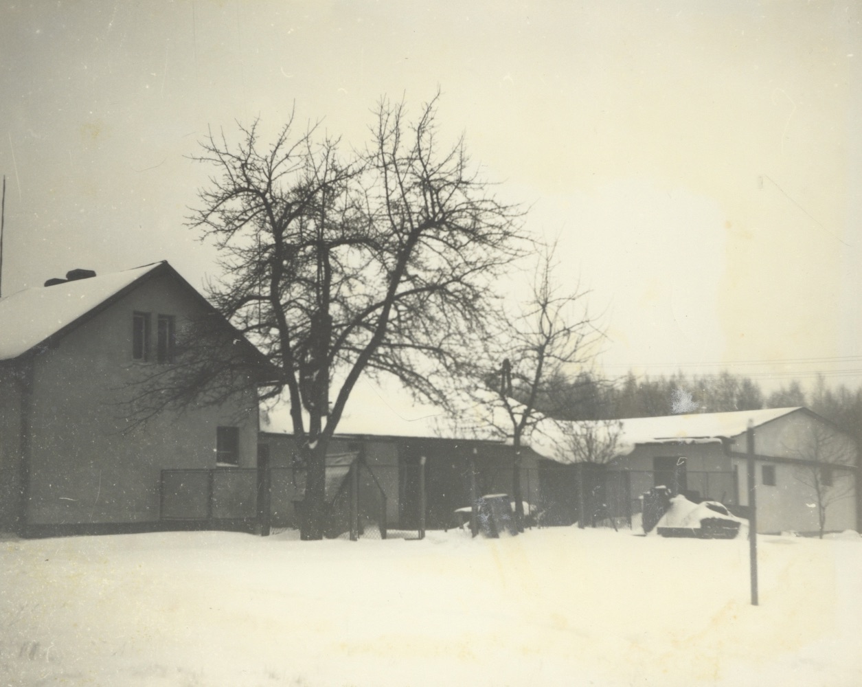 Dům čp. 216 na snímku z roku 1976 (poslední obyvatelé: Monczka, Broda)