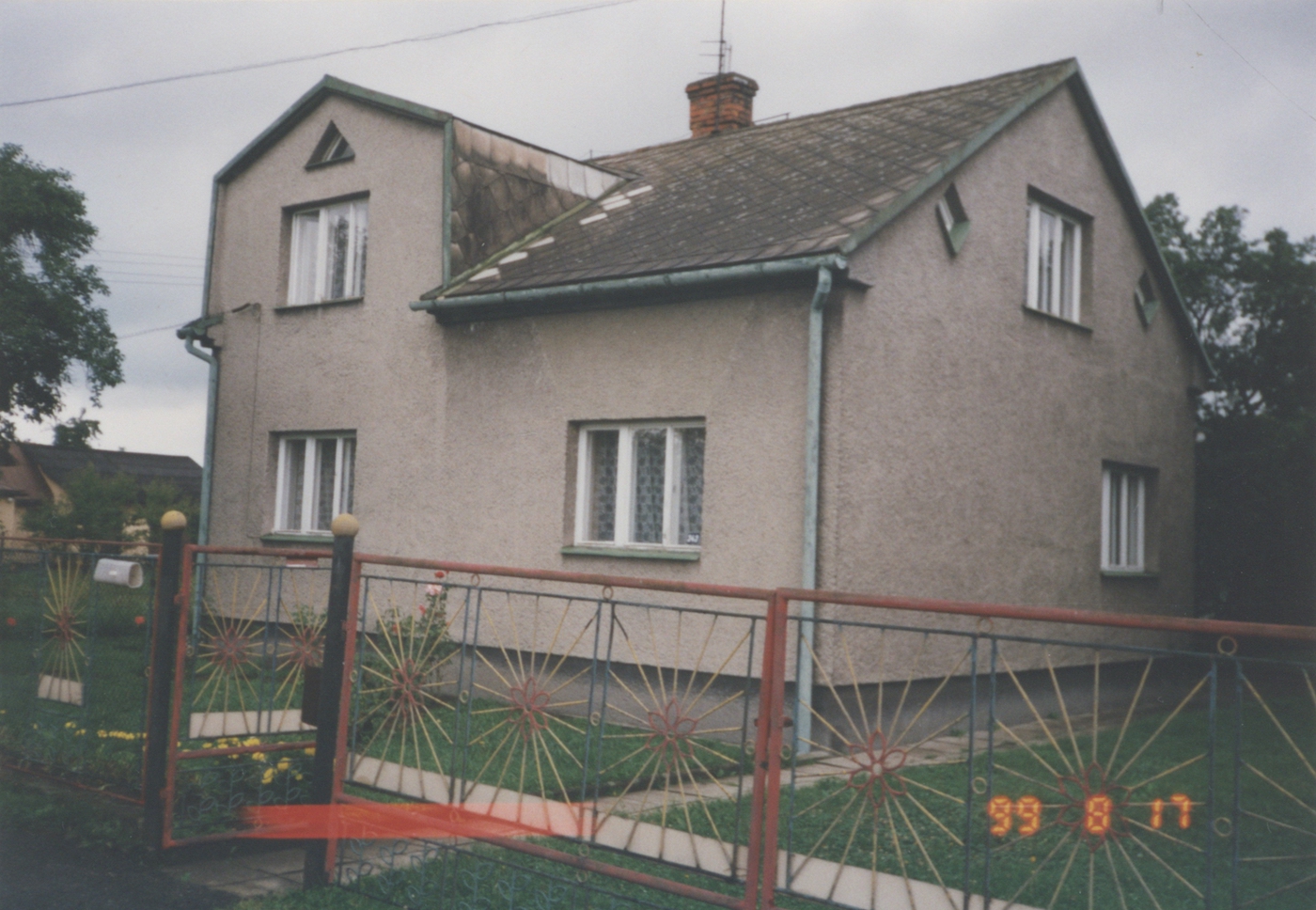 Dům čp. 343 v době před demolicí (poslední obyvatelé: Szymanski I., Kosydar Z.)