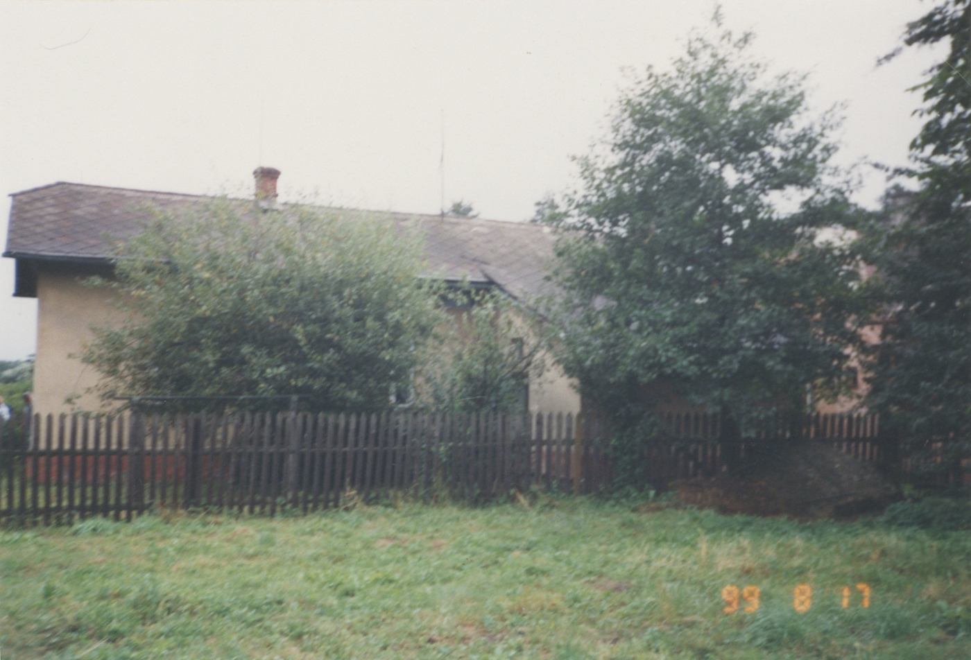 Dům čp. 345 v době před demolicí (poslední obyvatelé: Gorecki F.)