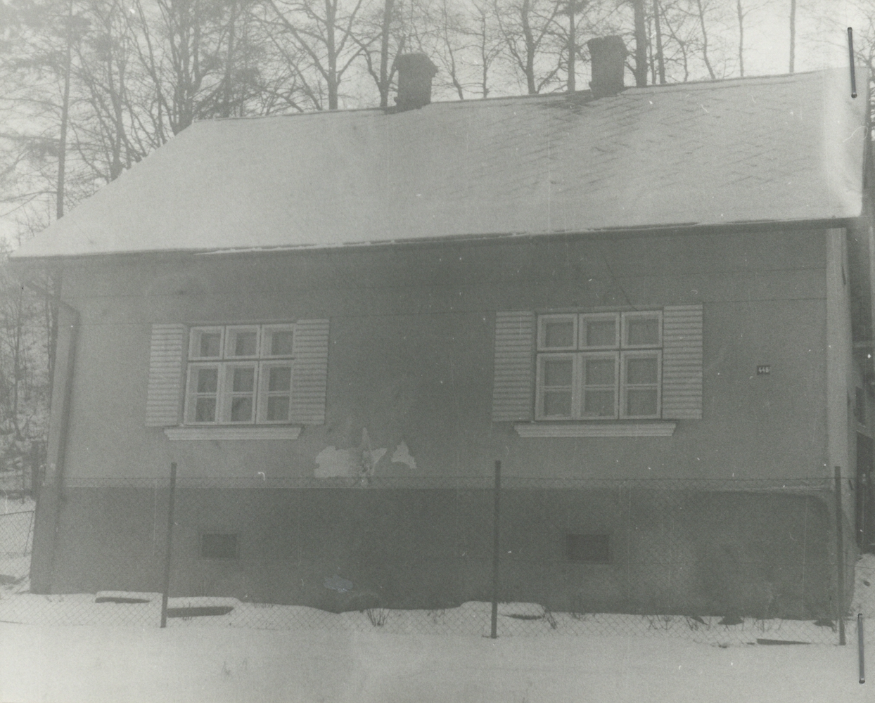 Dům čp. 446 v roce 1981 (poslední obyvatelé: Mazurovi)