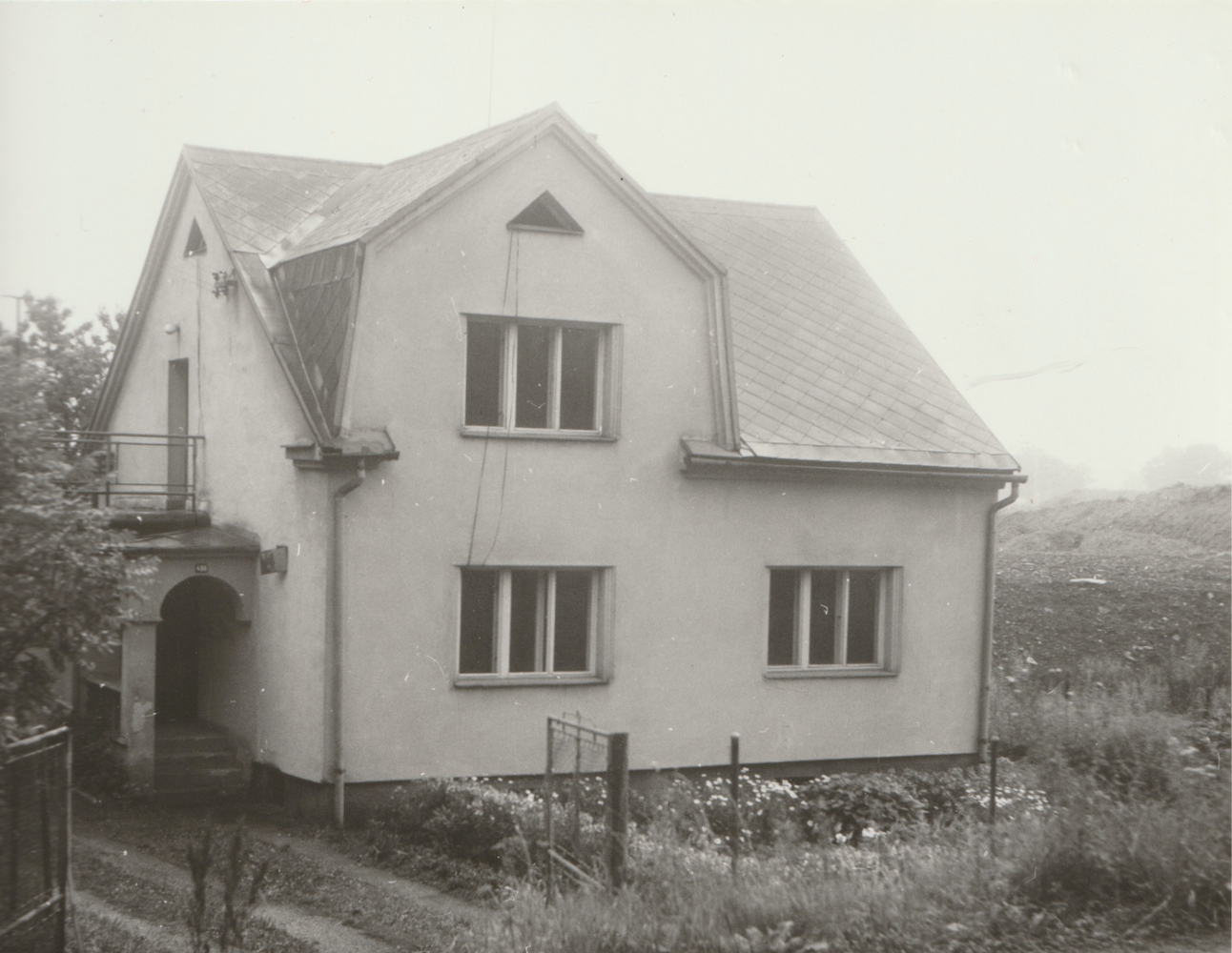 Dům čp. 496 v roce 1982 (poslední obyvatelé: Kolatek K., Trzaskalik J.)