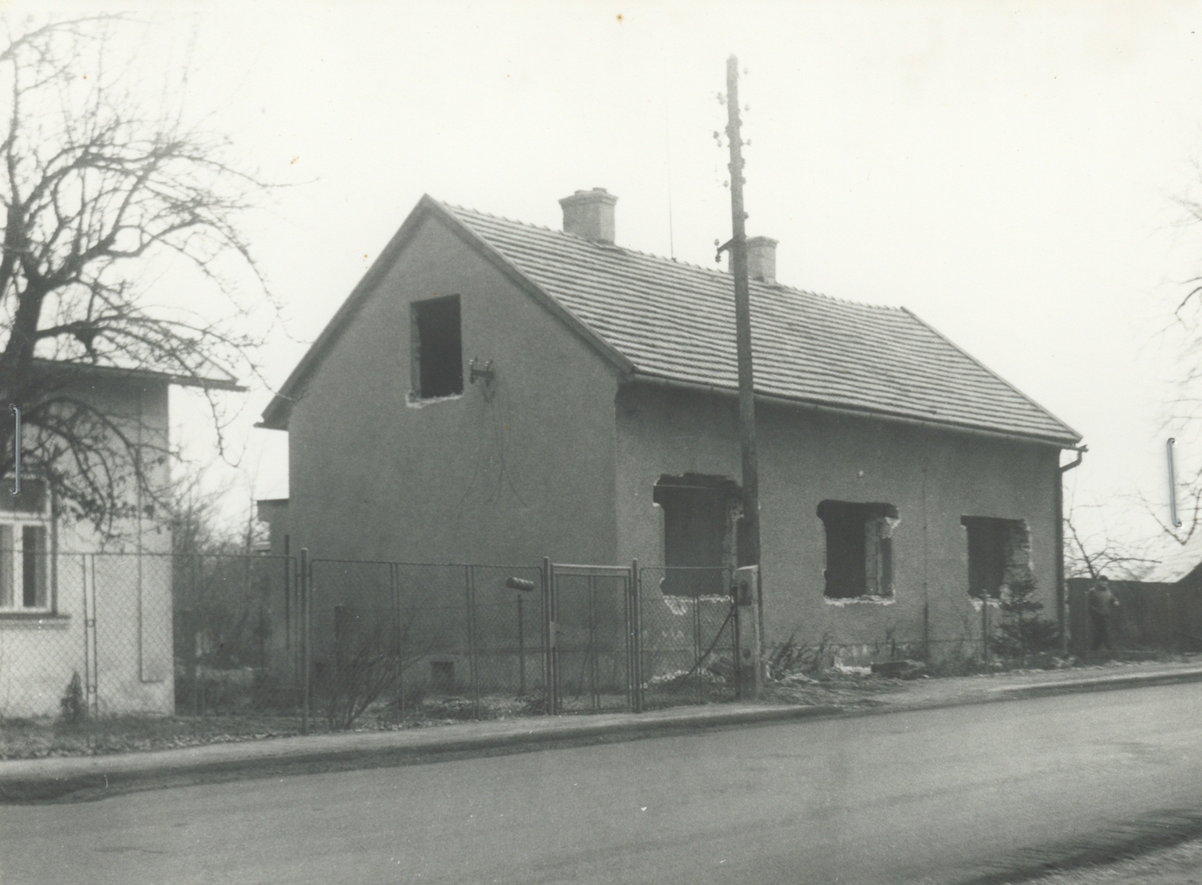 Dům čp. 77 v roce 1989 (poslední obyvatelé: Chlebik C.)