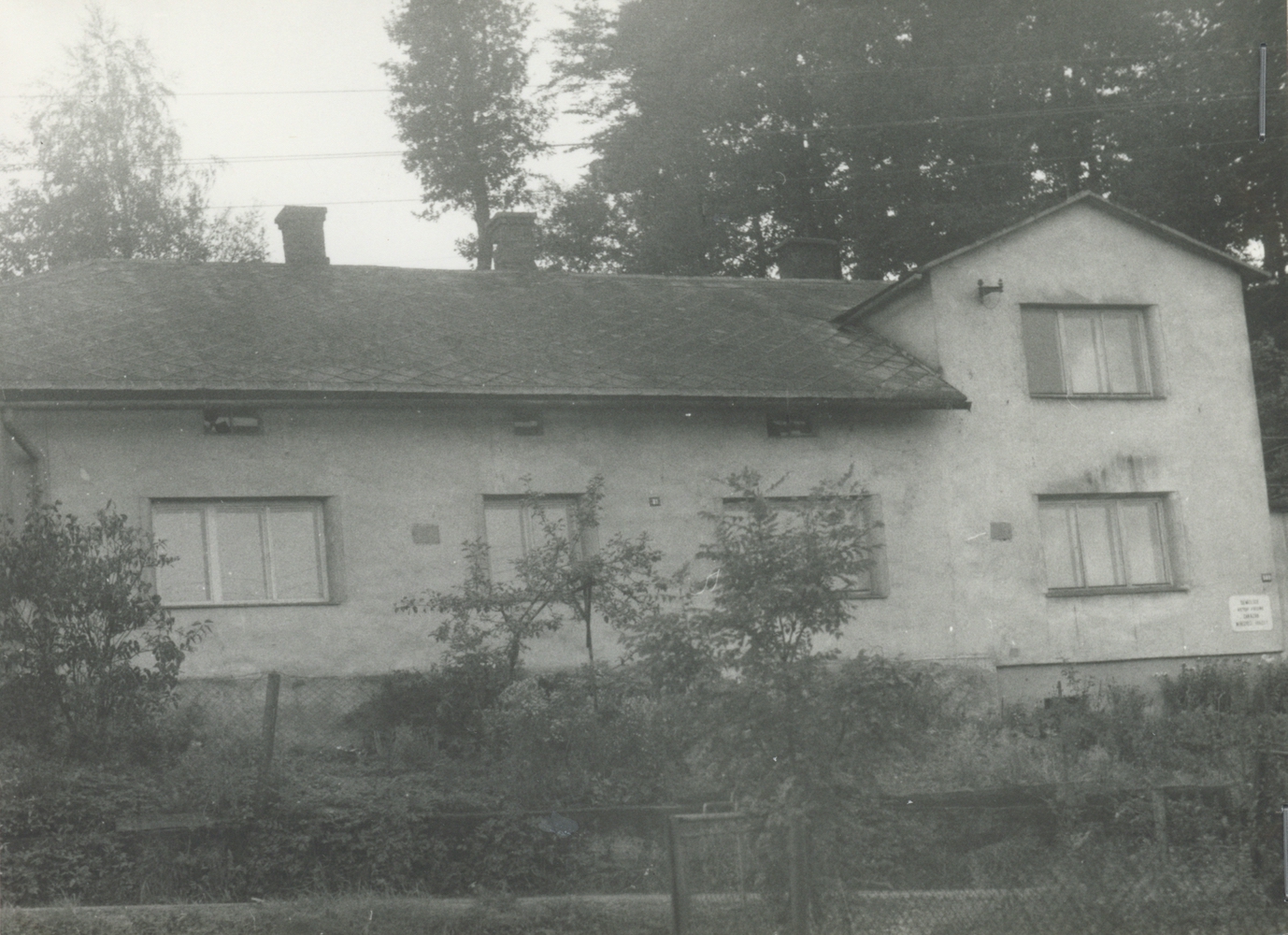 Dům čp. 81 a čp. 569 v roce 1981 (poslední obyvatelé: Wilczekovi, Makowkovi)
