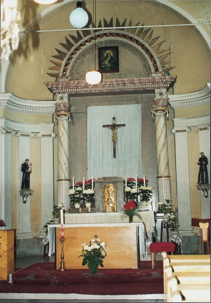 Z interiéru kostela sv. Barbory v Loukách