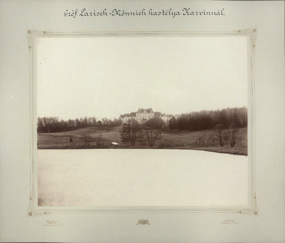 Zámek Solca na fotografii z roku 1896 (Autor: Erdélyi Mór, externí zdroj: Österreichische Nationalbibliothek, odkaz = klik na obrázek)