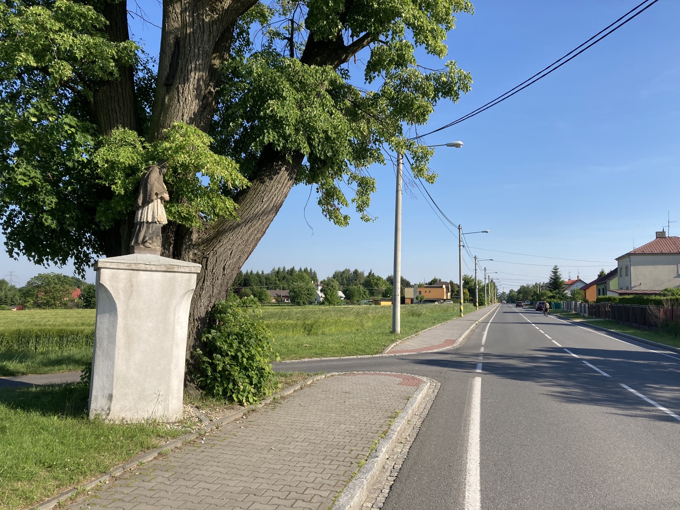 Socha sv. Jana Nepomuckého (Petrovice u Karviné). KULTURNÍ PAMÁTKA