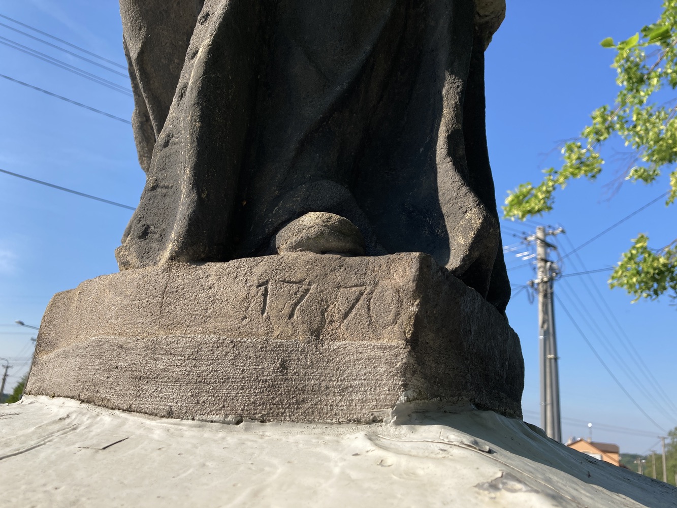 Socha sv. Jana Nepomuckého (Petrovice u Karviné). KULTURNÍ PAMÁTKA