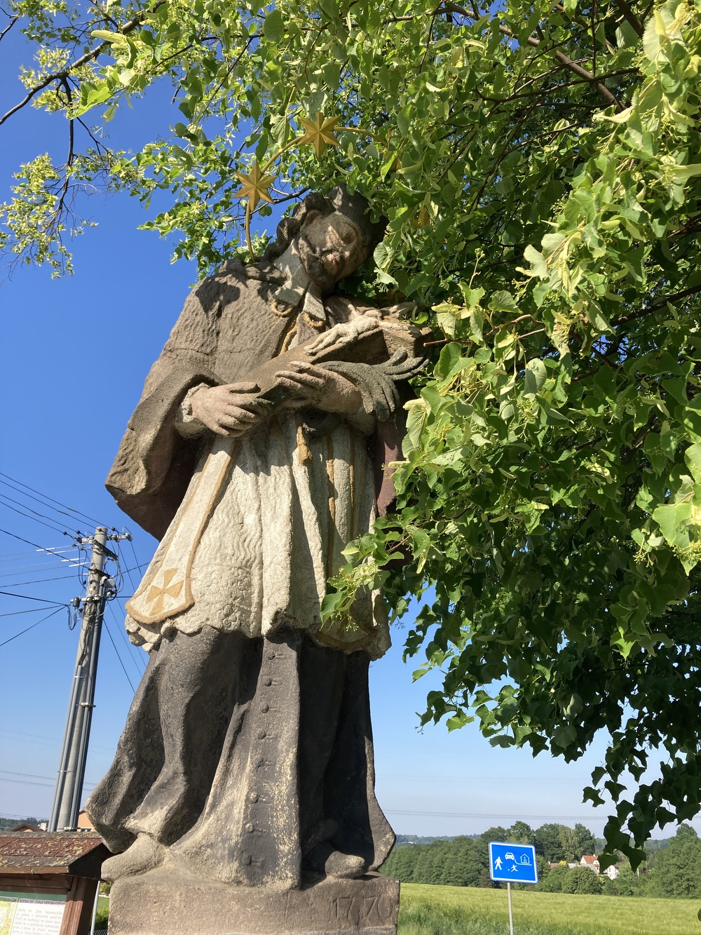 Socha sv. Jana Nepomuckého (Petrovice u Karviné). KULTURNÍ PAMÁTKA