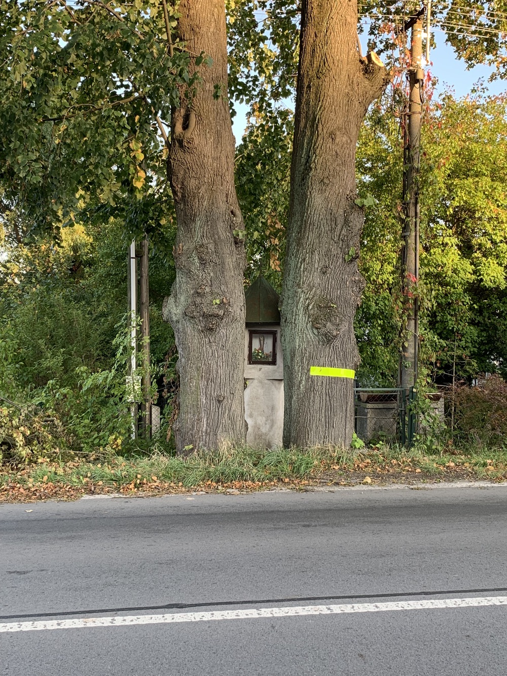 Boží muka v Albrechticích z přelomu 18. a počátku 19. století. KULTURNÍ PAMÁTKA (Fotografováno: 26.9.2023. Autor: Szarowská Olga)
