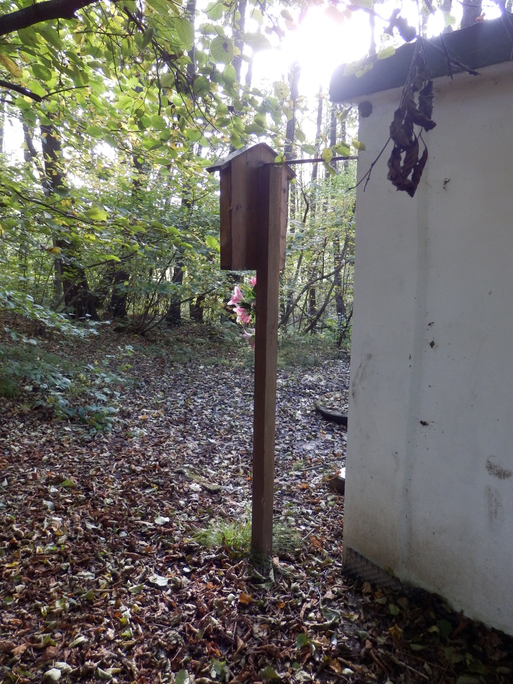 Kaplička u zázračné studánky v Orlové. (Fotografováno: říjen 2023. Autor: Mertlová Anna)