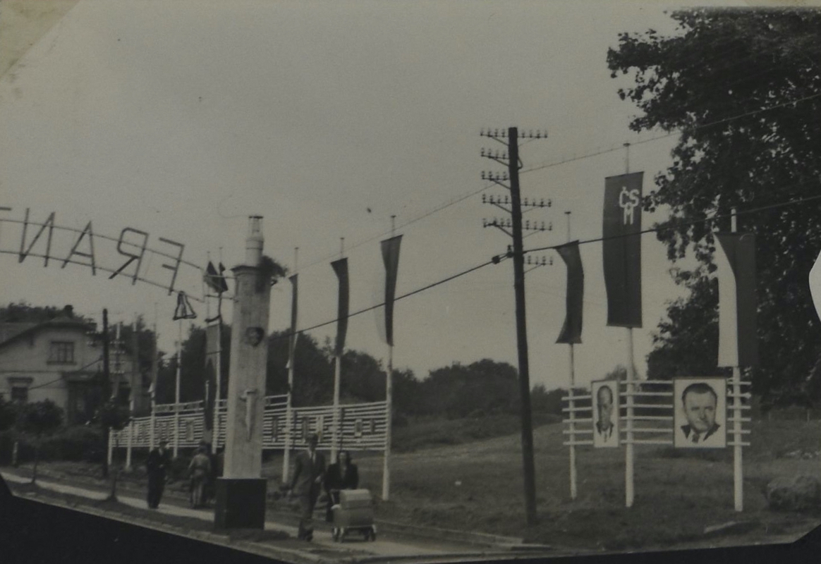 V blízkosti jámy Františka (Hornický den v roce 1951).