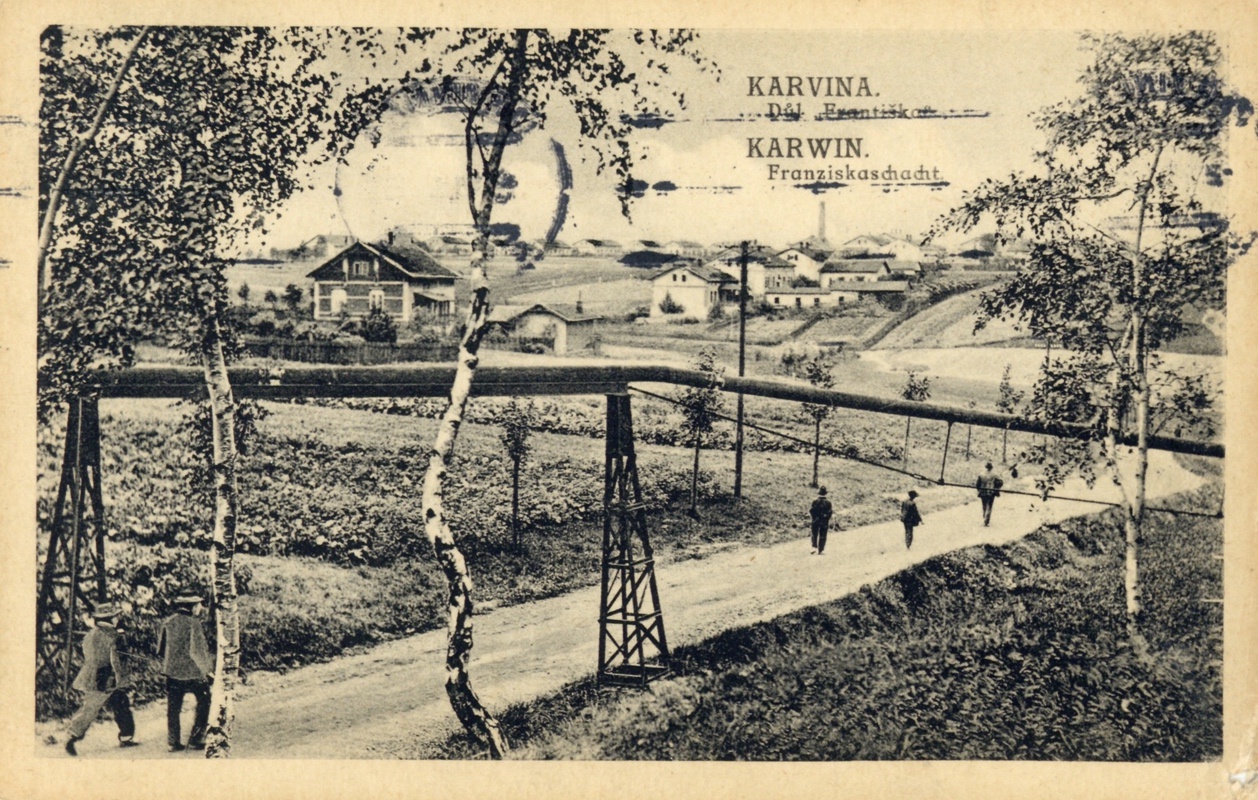 Důl Františka na dobové pohlednici