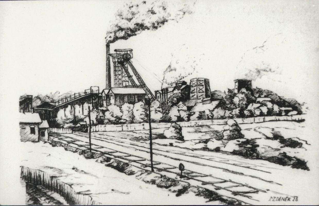 Jáma Gabriela na kresbě z roku 1928