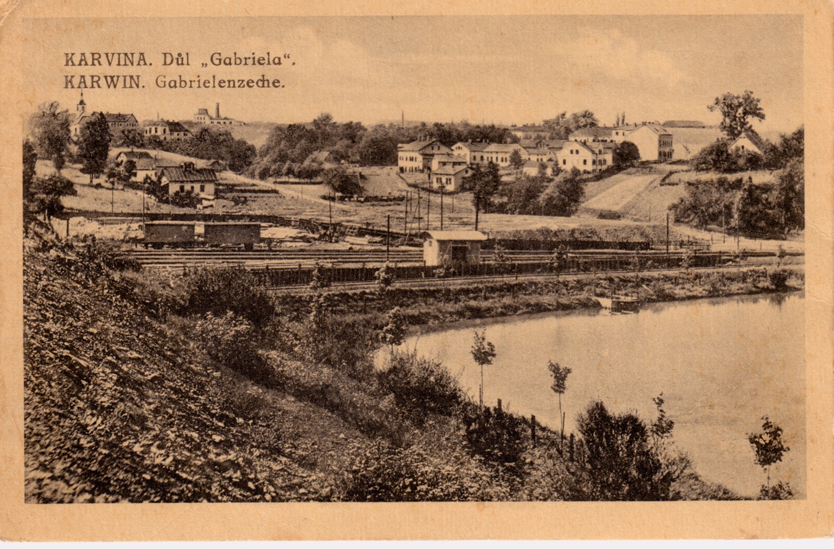 Jáma Gabriela na dobové pohlednici