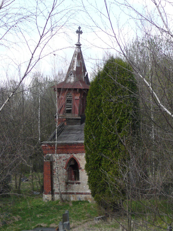 Kaple na evangelickém hřbitově v Novém Jorku (stav v letech 2008-2011).