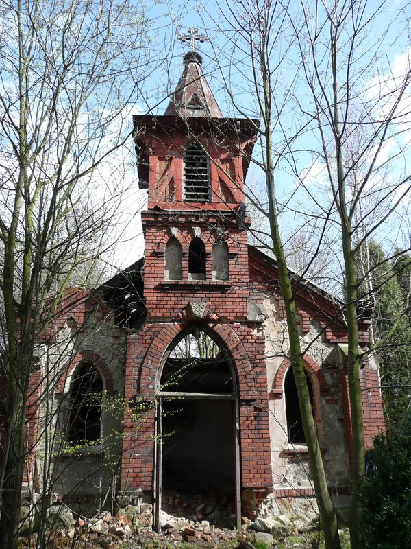 Kaple na evangelickém hřbitově v Novém Jorku (stav v letech 2008-2011).