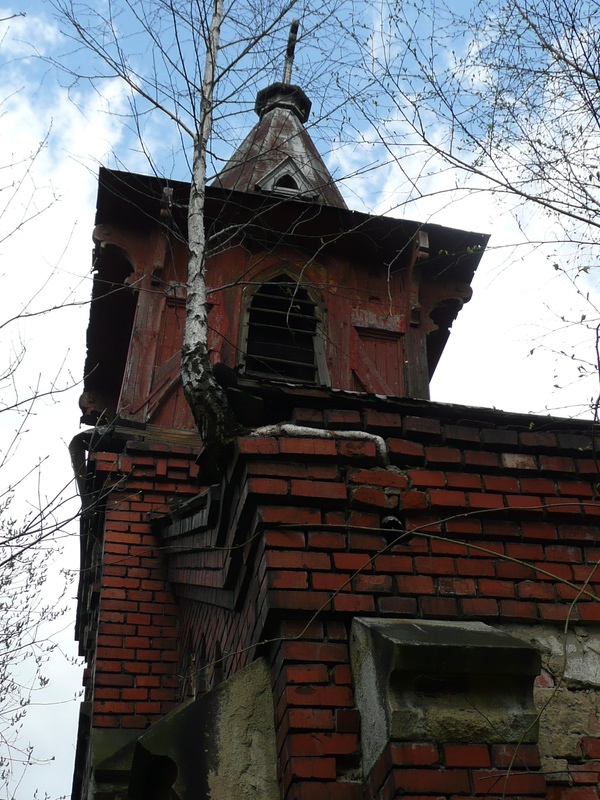 Kaple na evangelickém hřbitově v Novém Jorku (stav v letech 2008-2011).