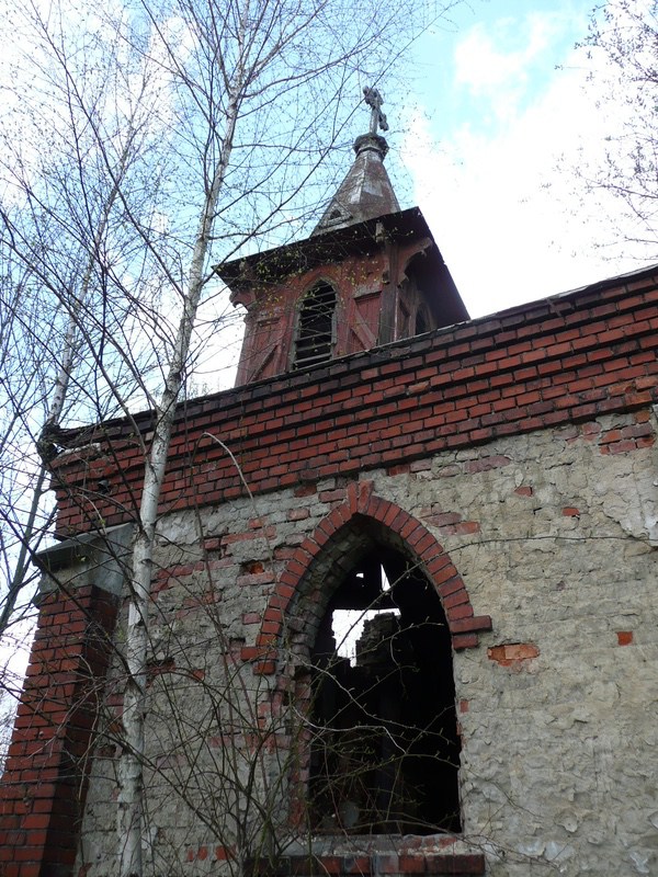 Kaple na evangelickém hřbitově v Novém Jorku (stav v letech 2008-2011).