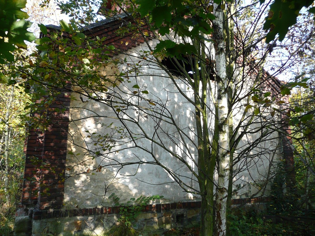 Kaple na evangelickém hřbitově v Novém Jorku (stav v letech 2008-2011).