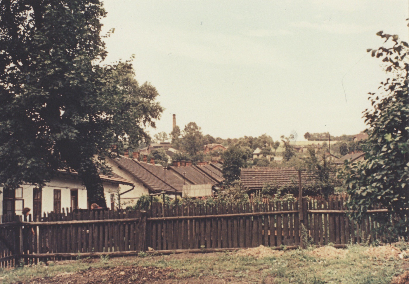 Pohled na Bílou kolonii, v pozadí důl Jindřich