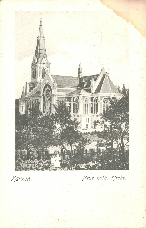 Kostel sv. Jindřicha na dobové pohlednici