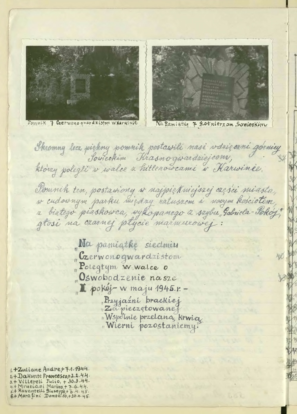 Dr. Józef Mazurek: Przyczynek do historii ruchu oporu 1939-1945 - Karwina-Kopalnie, str. 46 (Zdroj: Śląska Biblioteka Cyfrowa, odkaz = KLIK na obrázek)